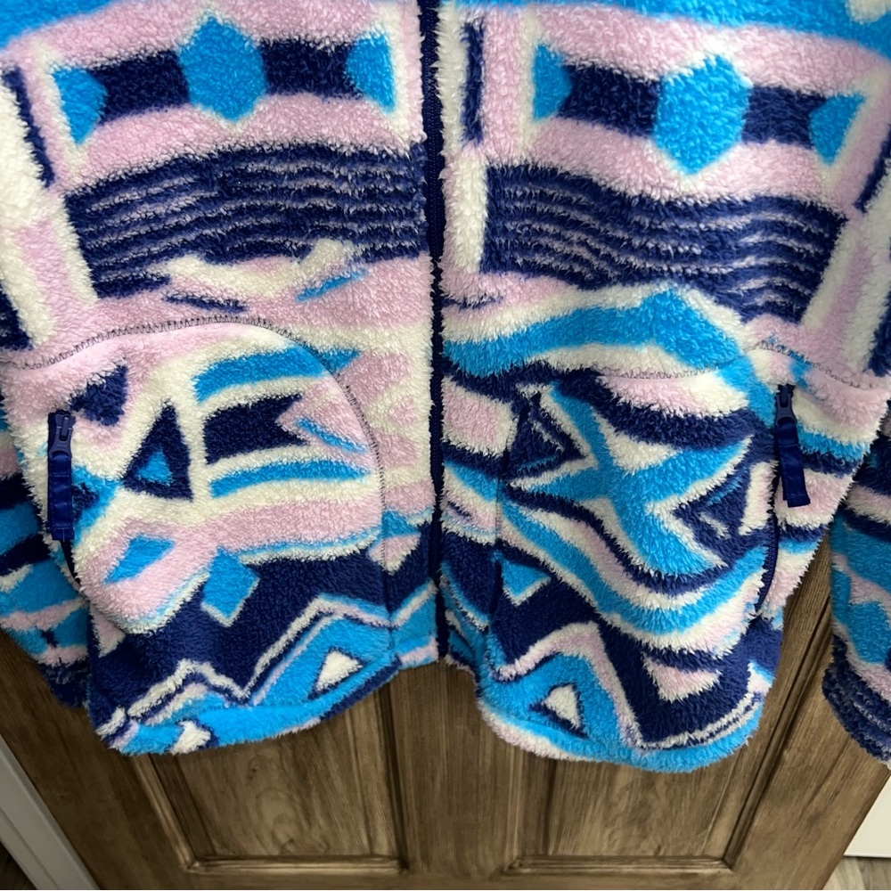 Columbia Women's West Bend Full Zip Fleece Jacket In Aura Print size XL - Picture 8 of 12